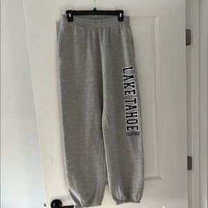Gray Lake Tahoe Sweatpants - Small